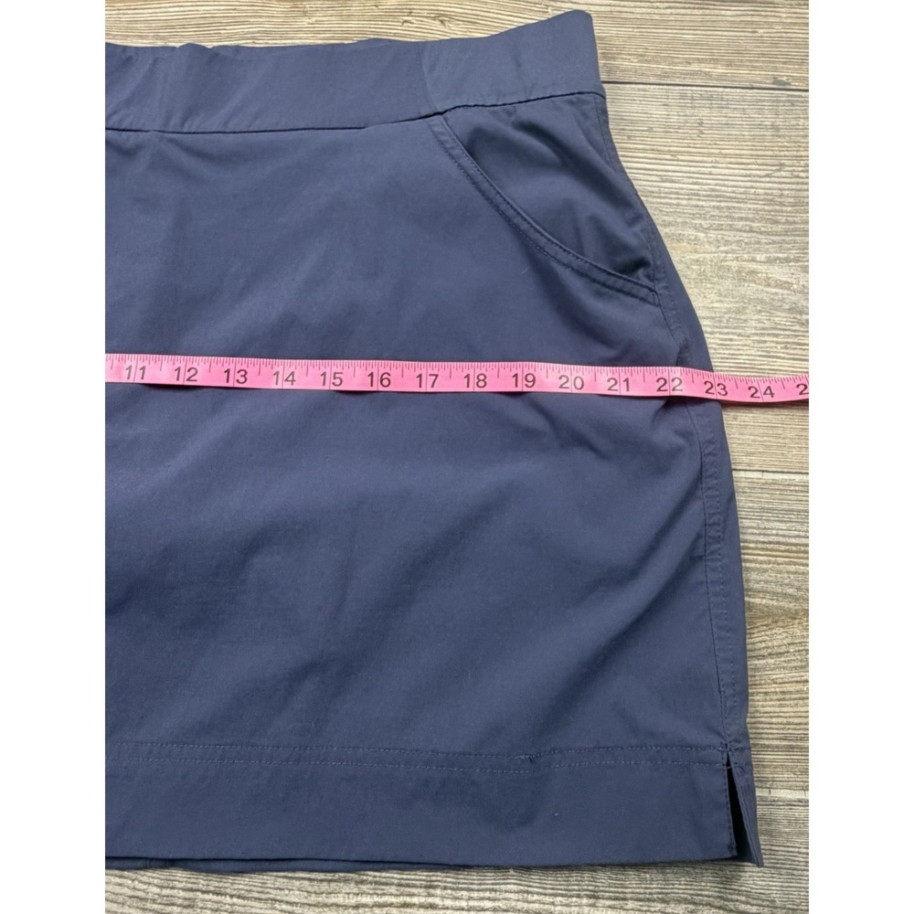 Columbia Activewear Skort Women's XL Blue Flat Front Pull On Elastic Waistband - Picture 10 of 10